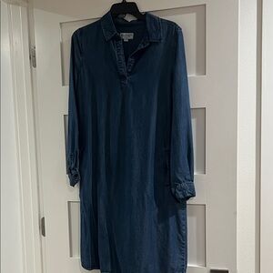 Blue Denim Shirt Dress